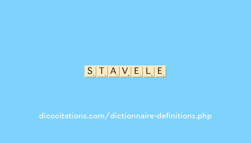stavele stavele