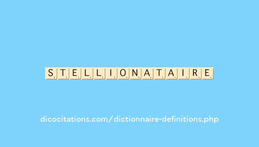 stellionataire