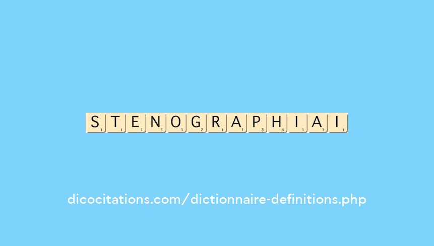 stenographiai stenographiai