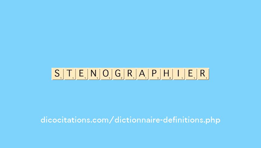 stenographier