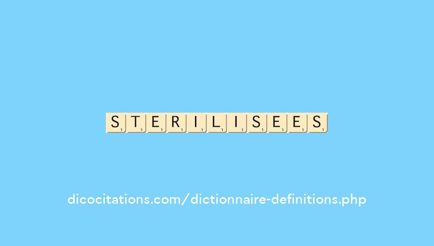 sterilisees