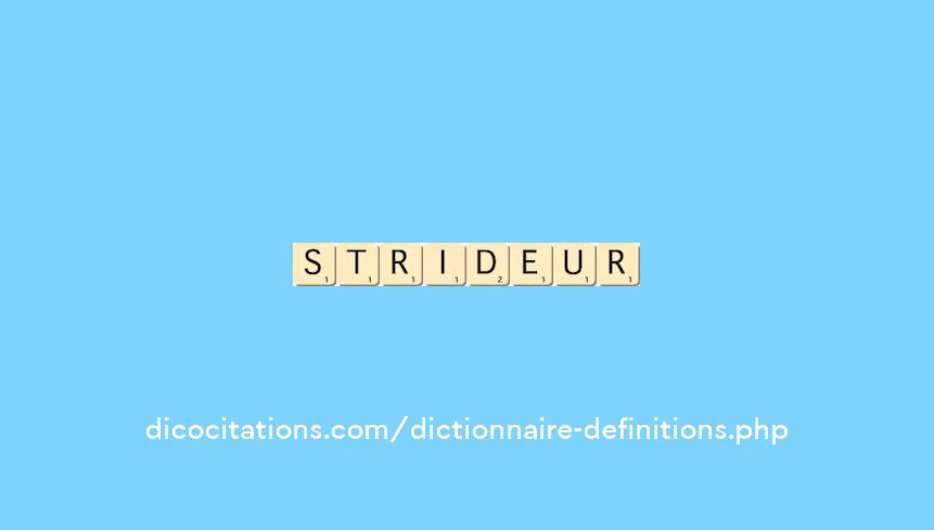 strideur