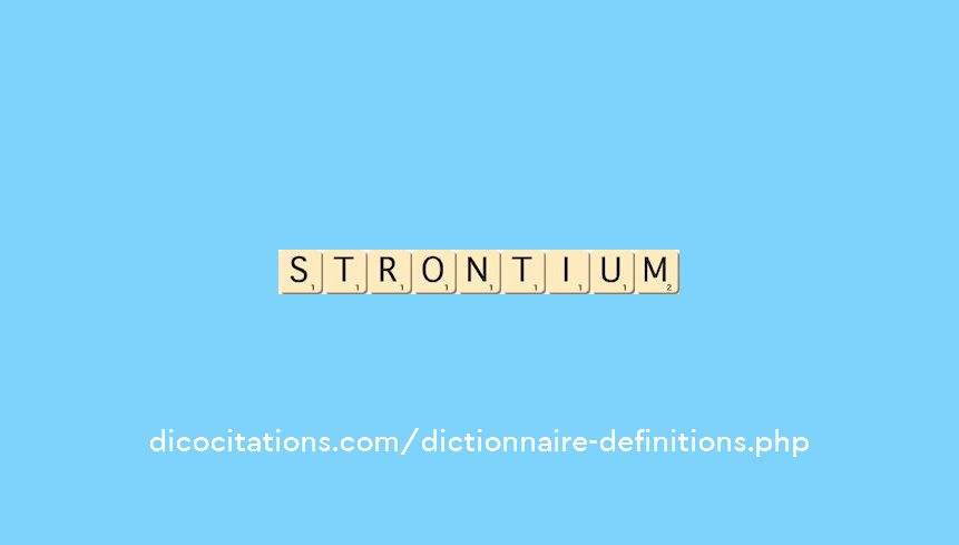 strontium strontium