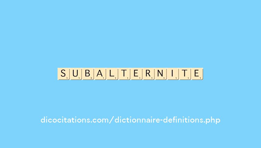 subalternite