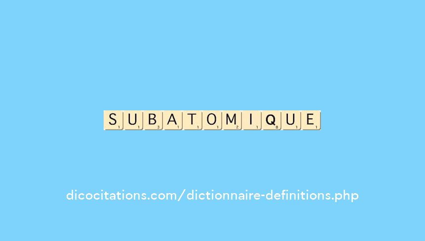 subatomique subatomique