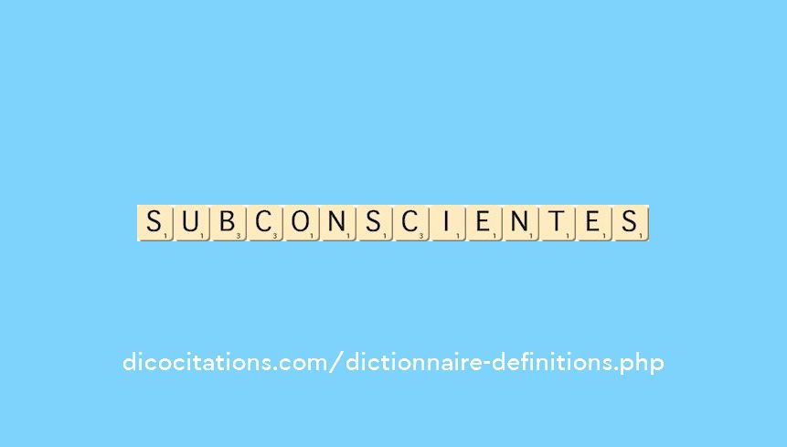subconscientes subconscientes