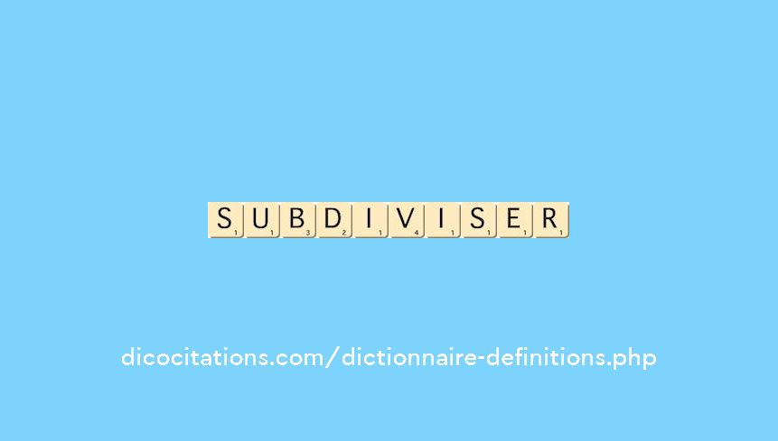 subdiviser