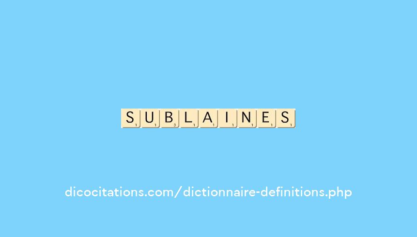 sublaines sublaines