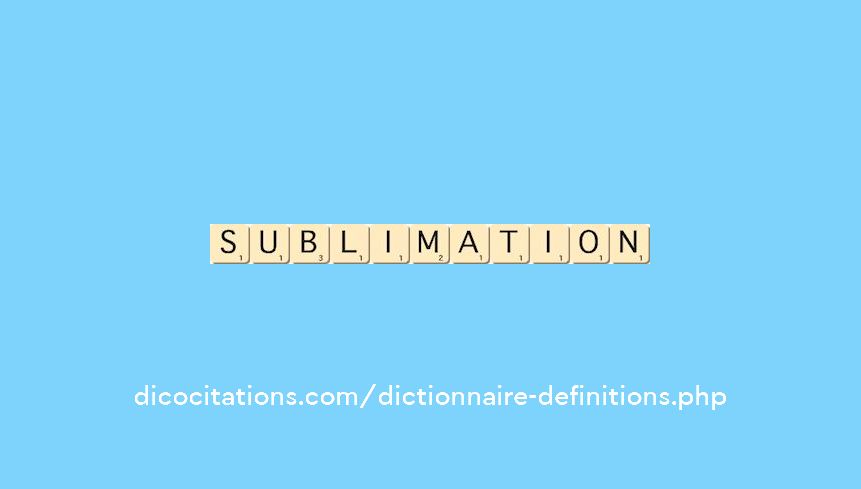 sublimation