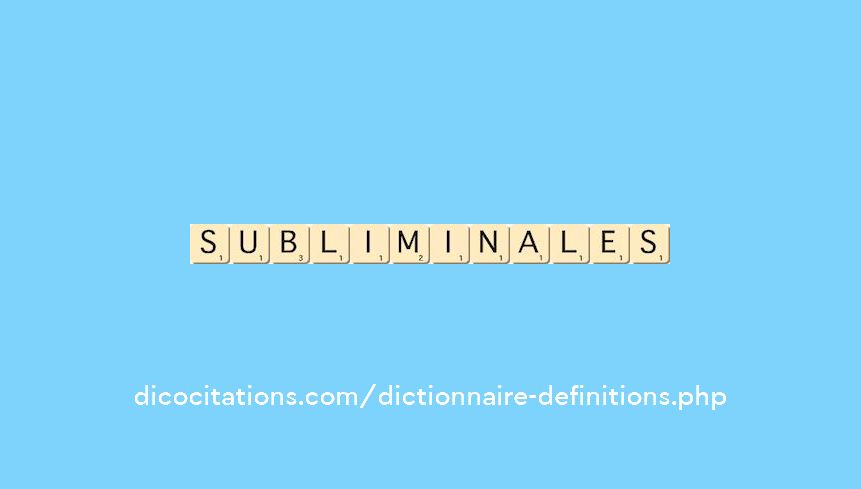 subliminales subliminales