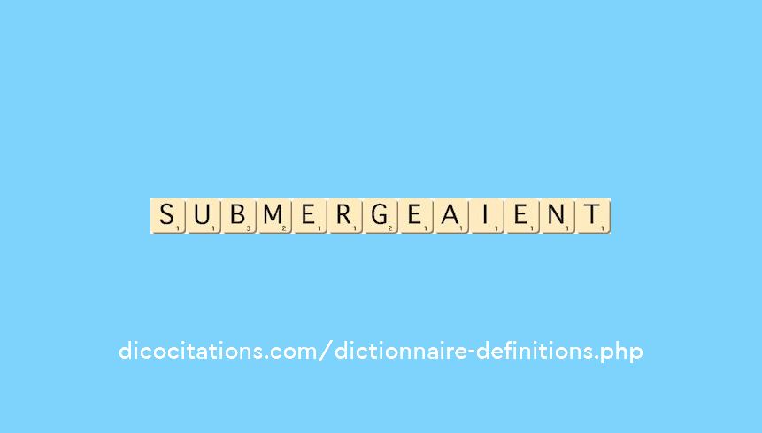 submergeaient submergeaient