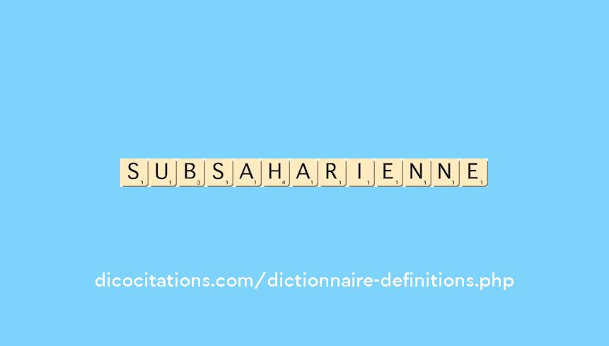subsaharienne