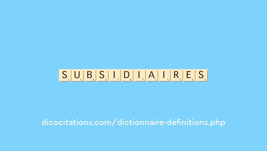 subsidiaires