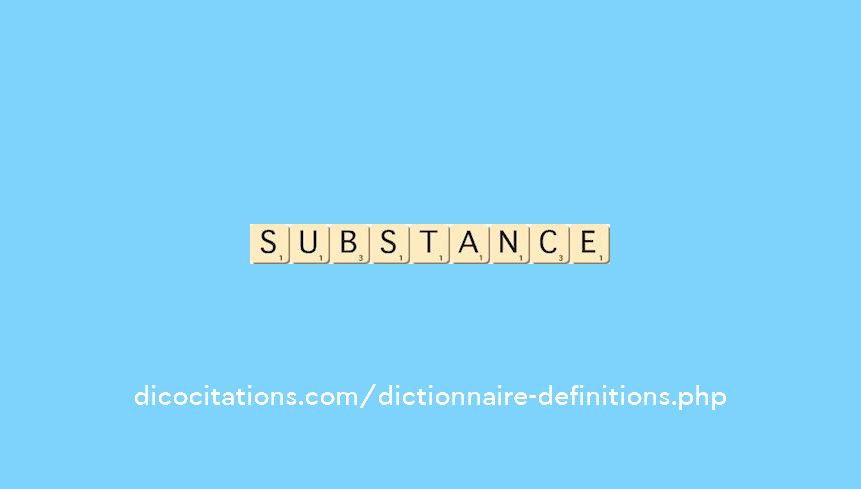 substance substance