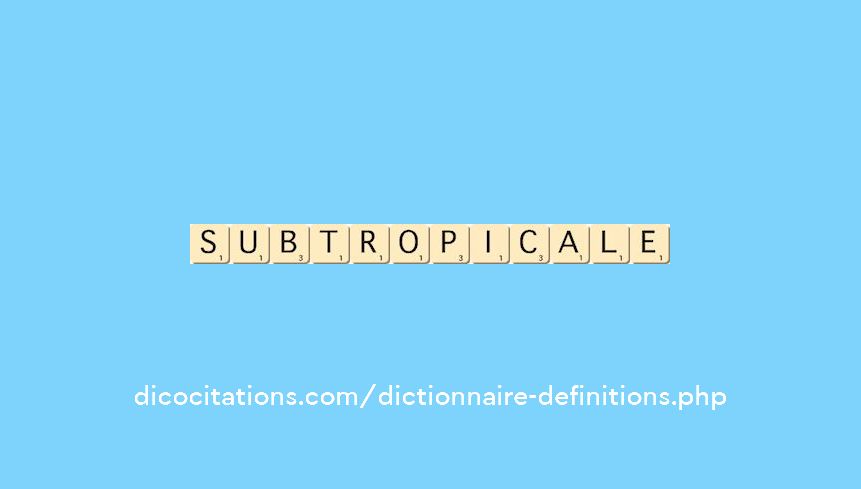 subtropicale subtropicale