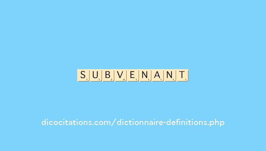 subvenant
