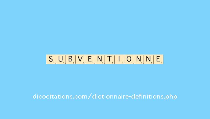 subventionne