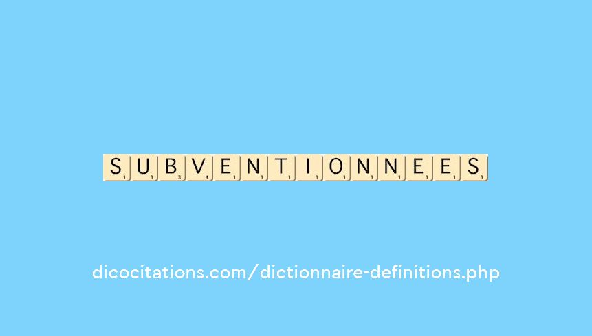 subventionnees