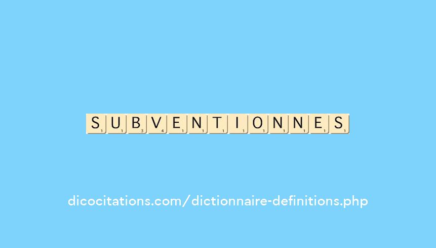 subventionnes