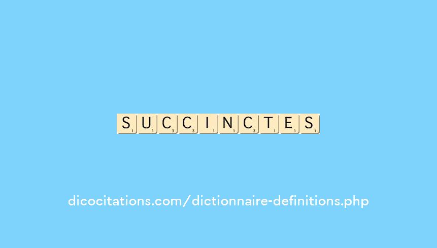succinctes
