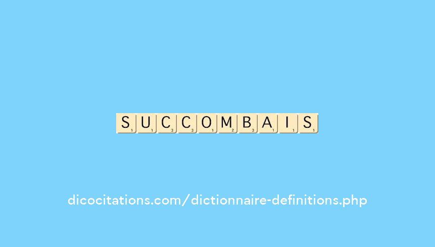 succombais succombais
