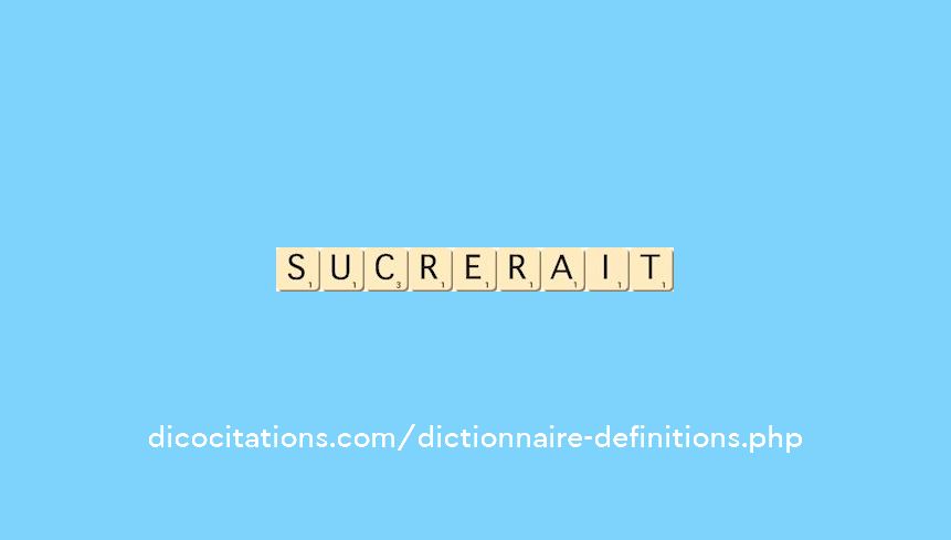 sucrerait