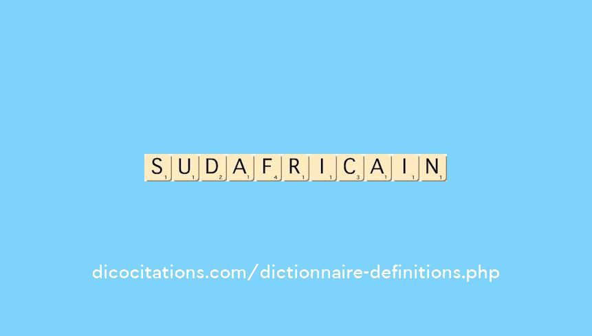 sud-africain