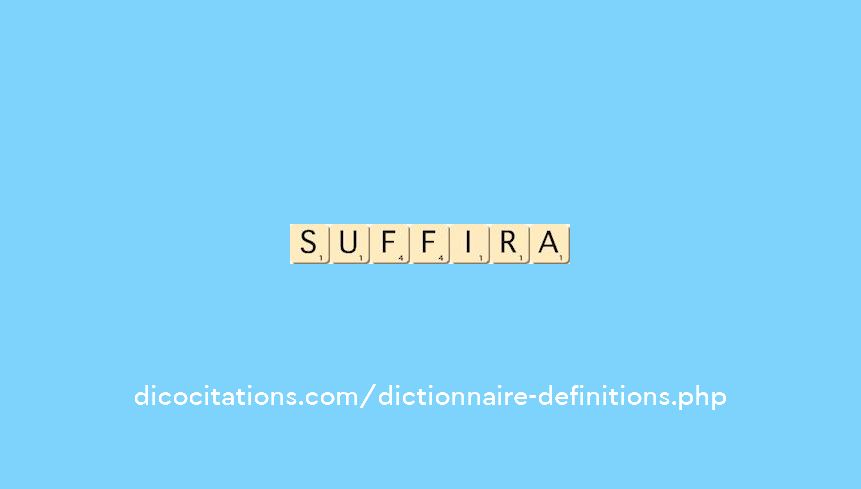 suffira suffira