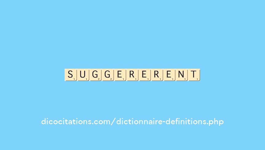 suggererent suggererent
