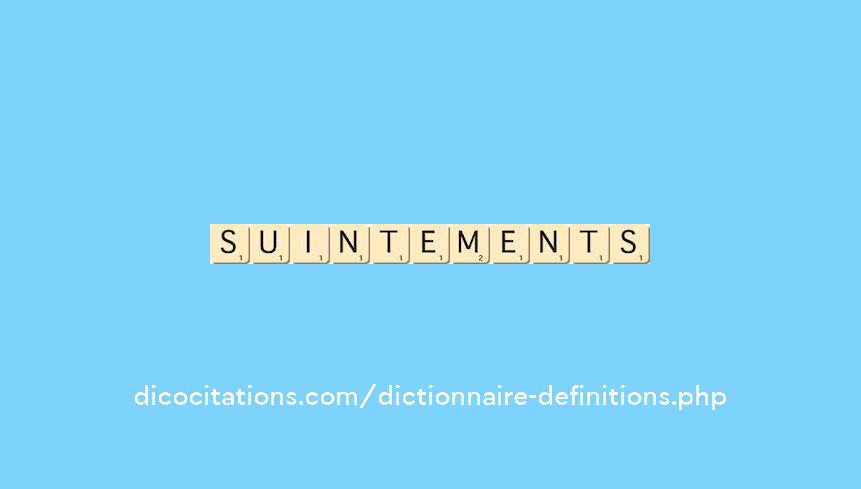 suintements suintements
