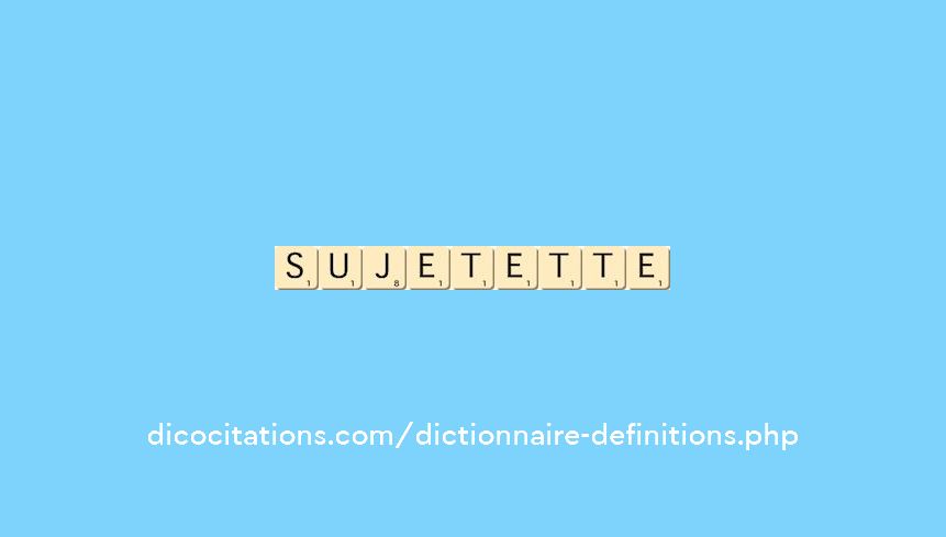 sujet--ette
