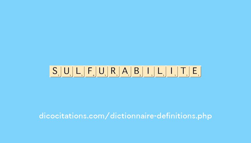 sulfurabilite