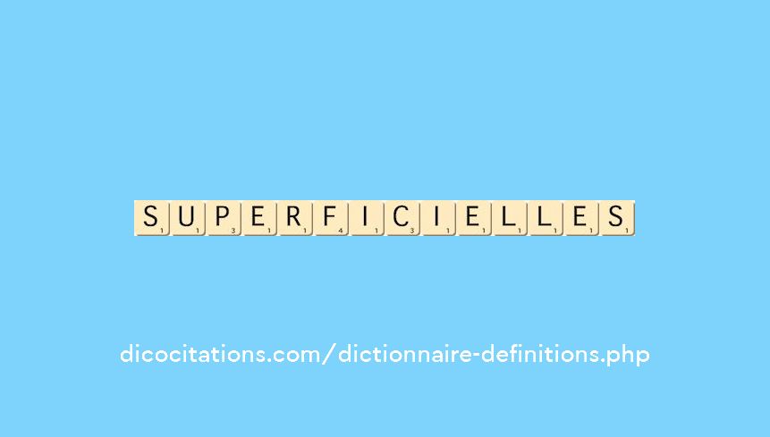 superficielles superficielles