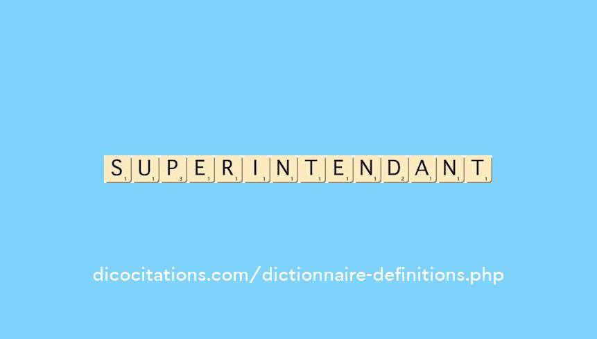 superintendant superintendant