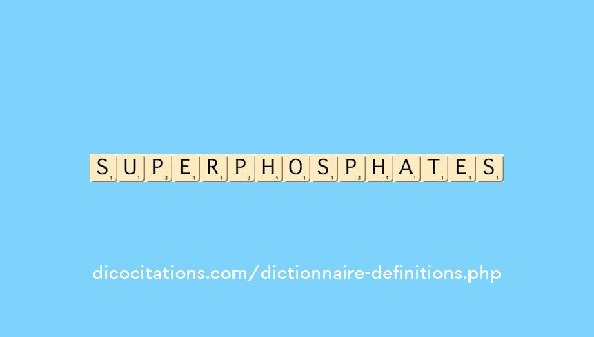 superphosphates superphosphates