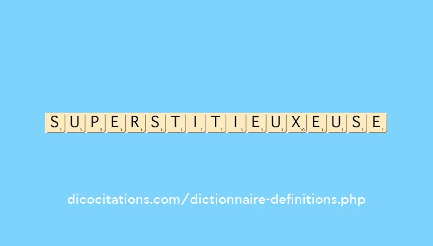 superstitieux--euse