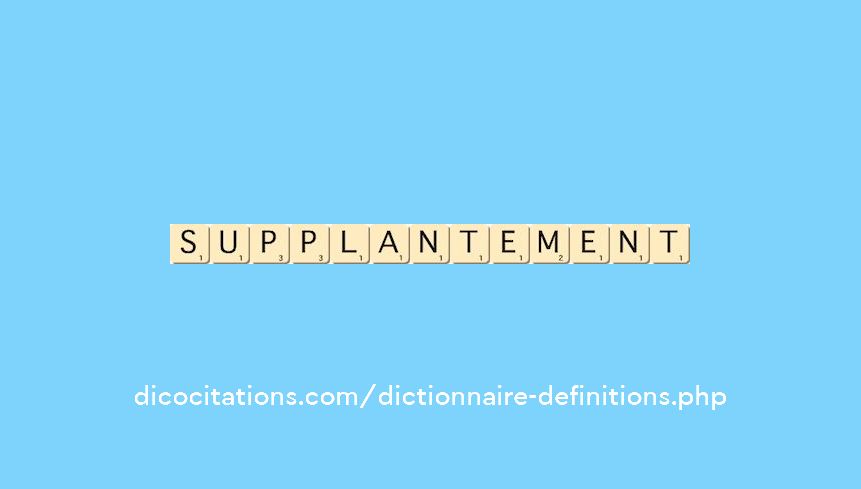 supplantement