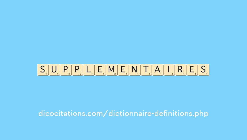 supplementaires