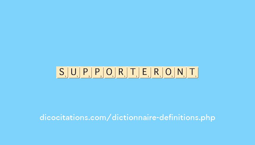 supporteront supporteront