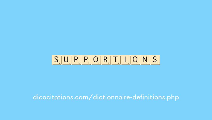 supportions supportions