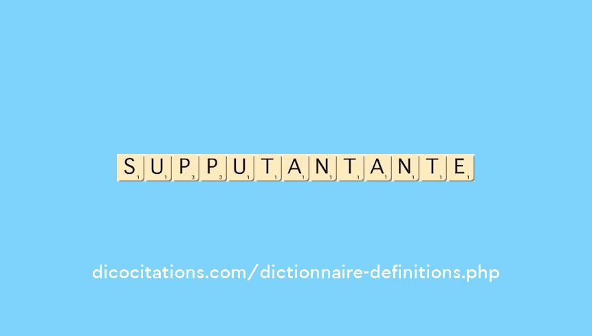 supputant--ante