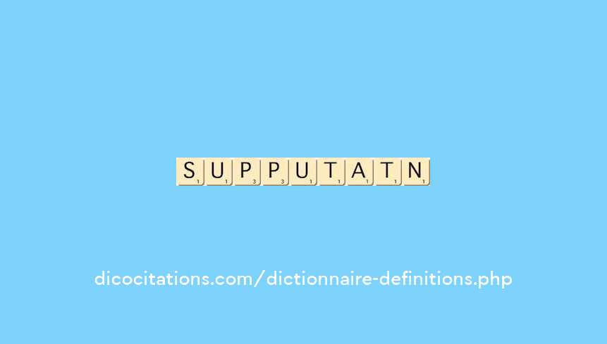 supputation