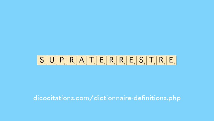 supraterrestre supraterrestre