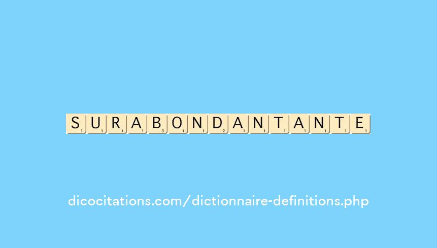 surabondant--ante