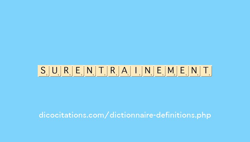 surentrainement surentrainement