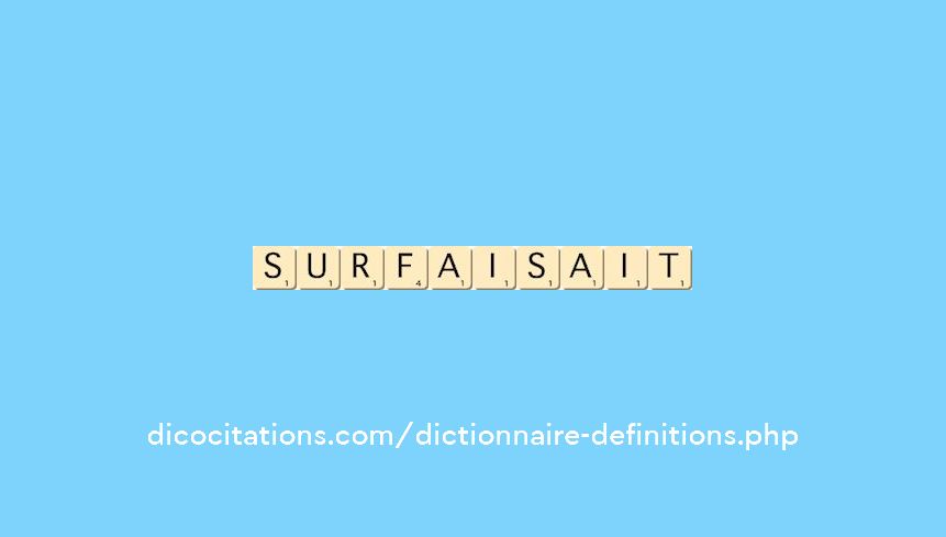 surfaisait surfaisait