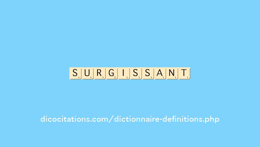 surgissant surgissant