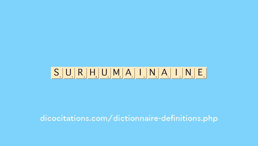 surhumain--aine