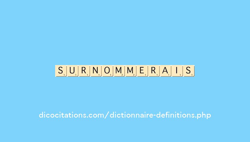 surnommerais
