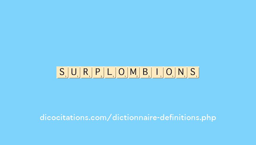 surplombions surplombions